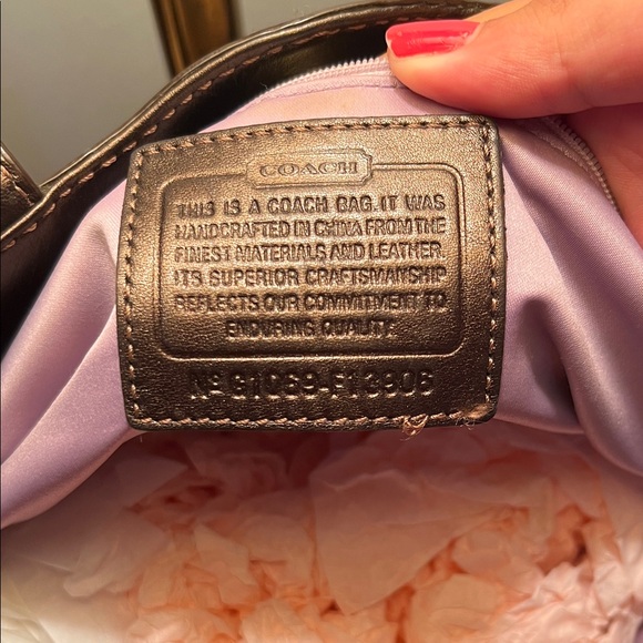 Vintage Coach Brown and Tan Shoulder Bag - Picture 9 of 16